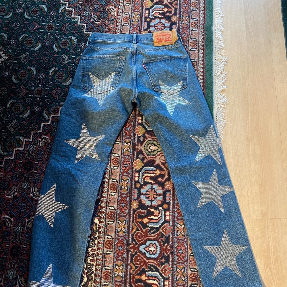 Collina Strada Rhinestone star jeans - Picture 3 of 6